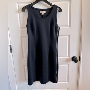 Michael Kors Scuba Gold Side Zipper Dress -4